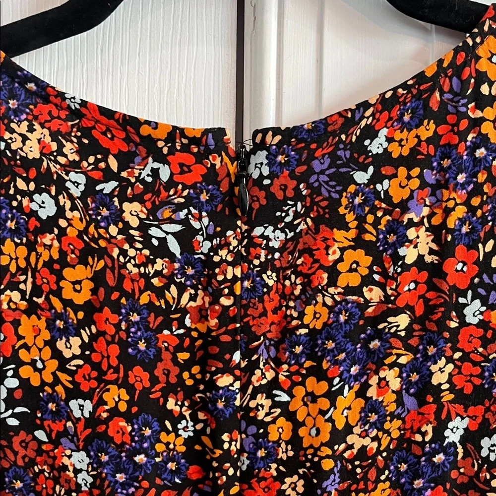J. Crew Floral Tiered Short Puff Sleeve Dress Size XS - Picture 6 of 11